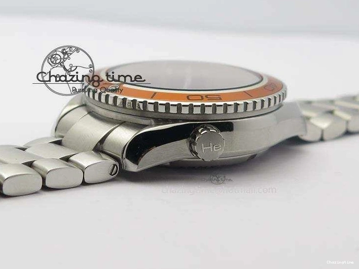 0127 Planet Ocean SS Bp Maker 45mm Orange Bezel On SS Bracelet A DailyWear 8216